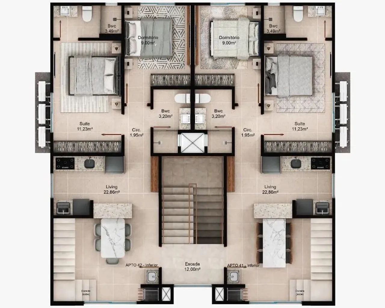 Apartamento com 2 dormitórios à venda, 72 m² por R$ 524.900,00 - Centro - Navegantes/SC - Foto 4