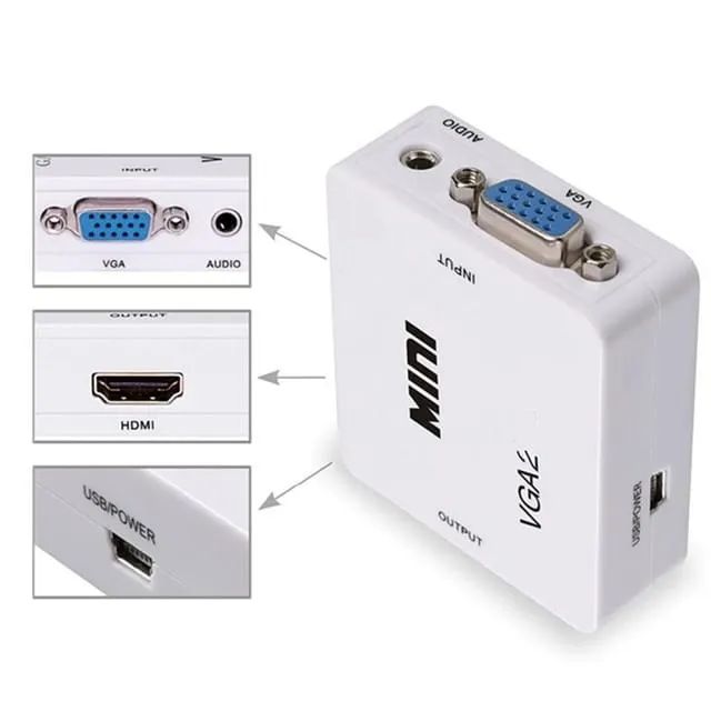 Conversor Vga para Hdmi Vga2hdmi *ENTREGA GRÁTIS* - Foto 2