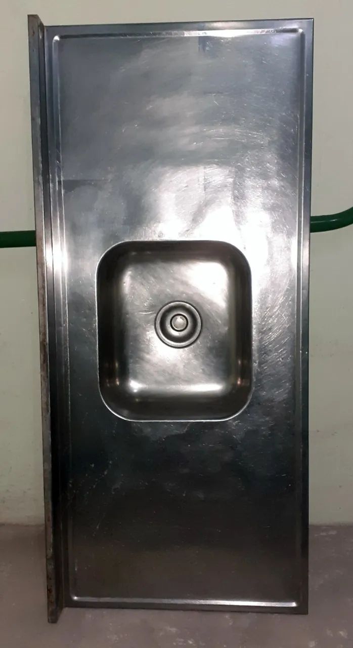 Pia de Cozinha Inox 1,30 X 0,60m 1 Cuba central - Foto 2