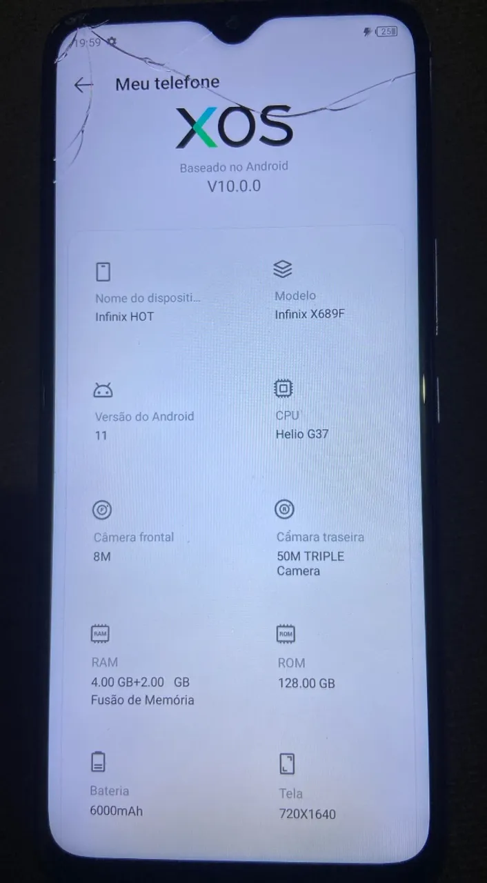 Smartphone Infinix Hot 11 128GB 4GB RAM Câmera Tripla até 50 MP