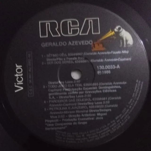 LP - Disco Vinil - Geraldo Azevedo - Eterno Presente - Ano 1988 - Foto 4