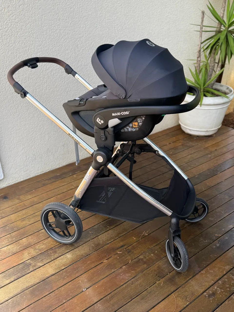 Carrinho de bebe ts anna luxe trio com bebe conforto pebble 360 twillic grey maxi cosi - Foto 2