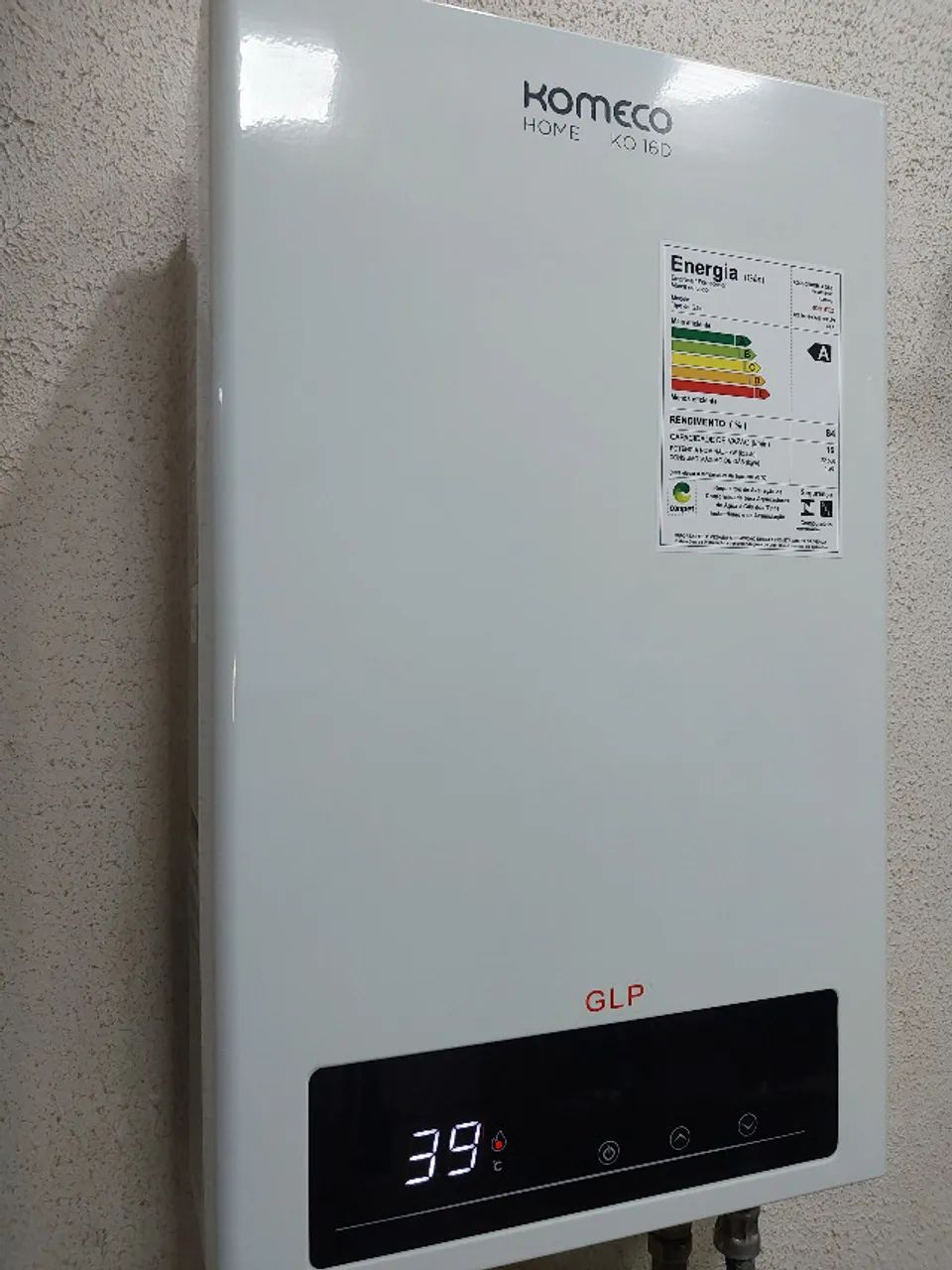Aquecedor digital de água a gás ' Glp ' komeco de 16L com garantia . - Foto 3