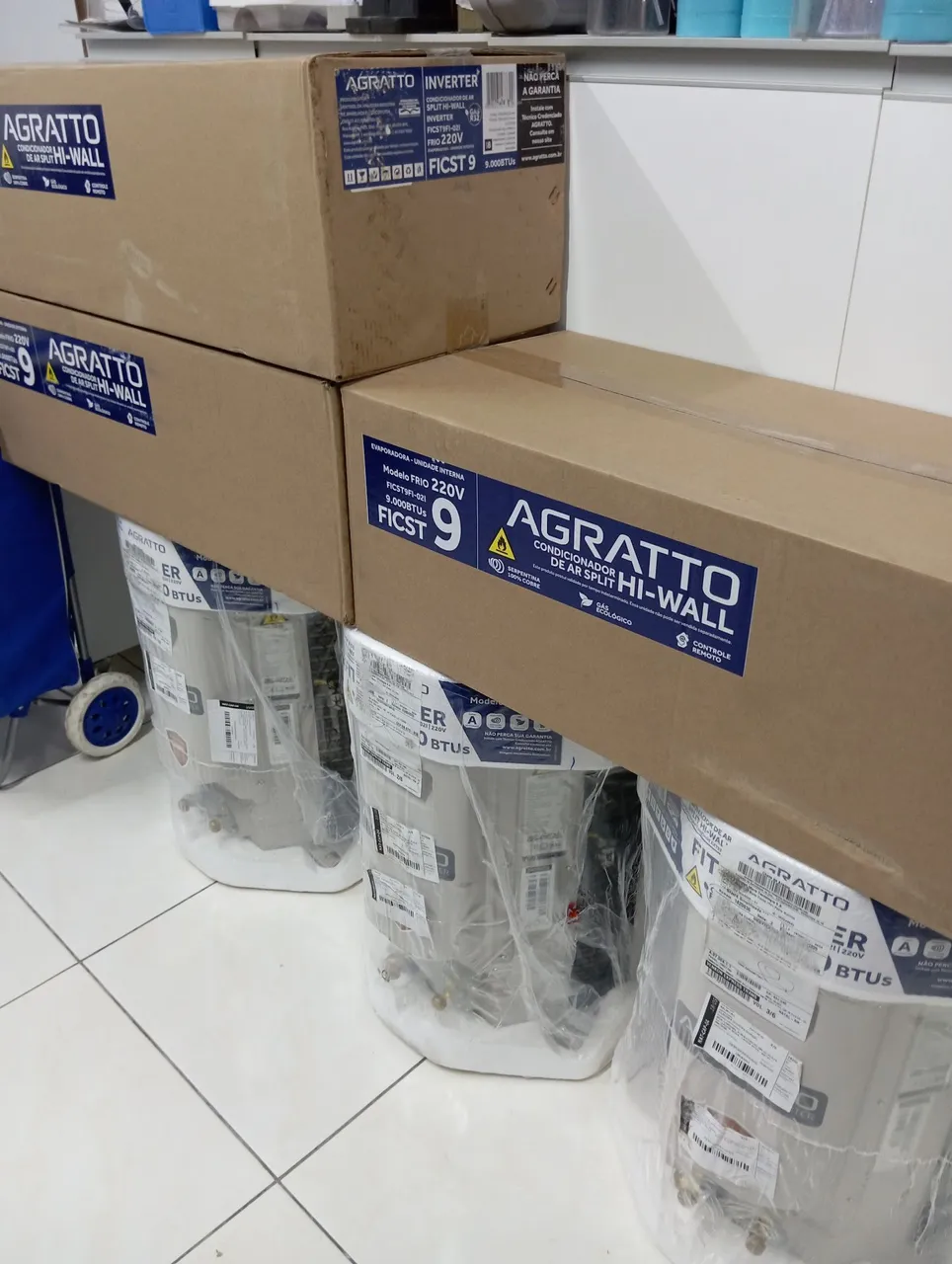 Ar Condicionado Split Hi Wall Inverter Agratto 9000 BTUs