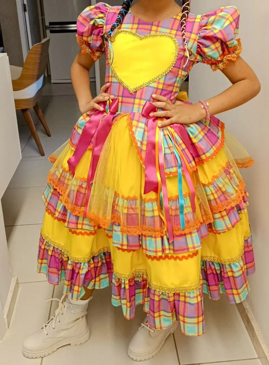 Vestido Infantil Festa Junina