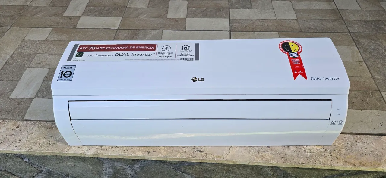 Evaporadora Split do Ar Condicionado LG Dual Inverter 9000BTU