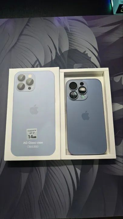 Capa Glass Vidro Temperado AG p/ Iphone 14 Pro - Sierra Blue