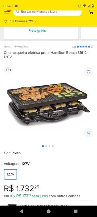 Raclette Hamilton Beach - Nova - Foto 6