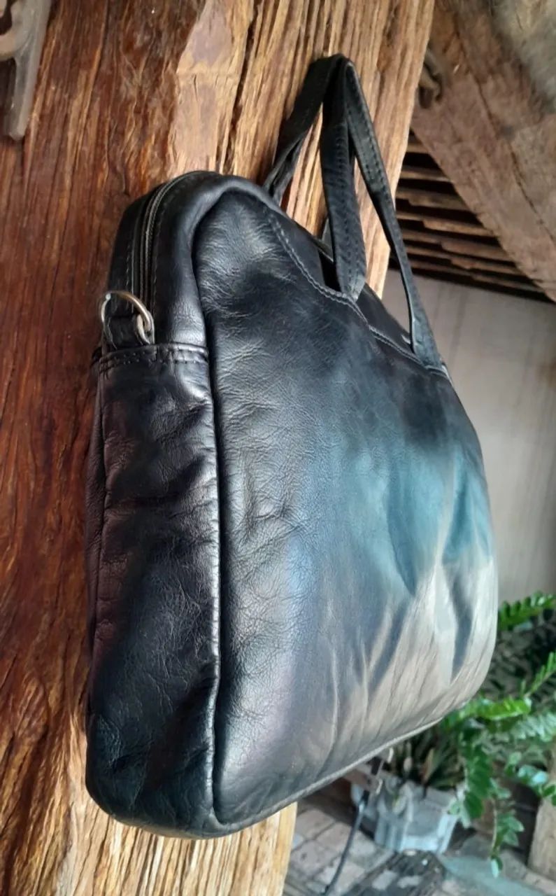 Maleta executiva, em couro natural da marca Cavezzale - Foto 4