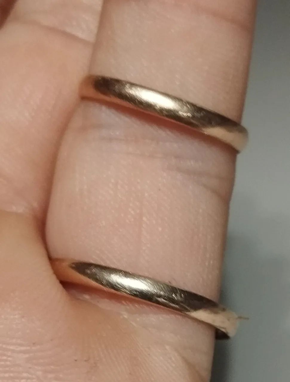 Par de alianças Ouro 18k com 2.3 gramas - Não abaixo o preço - Foto 2