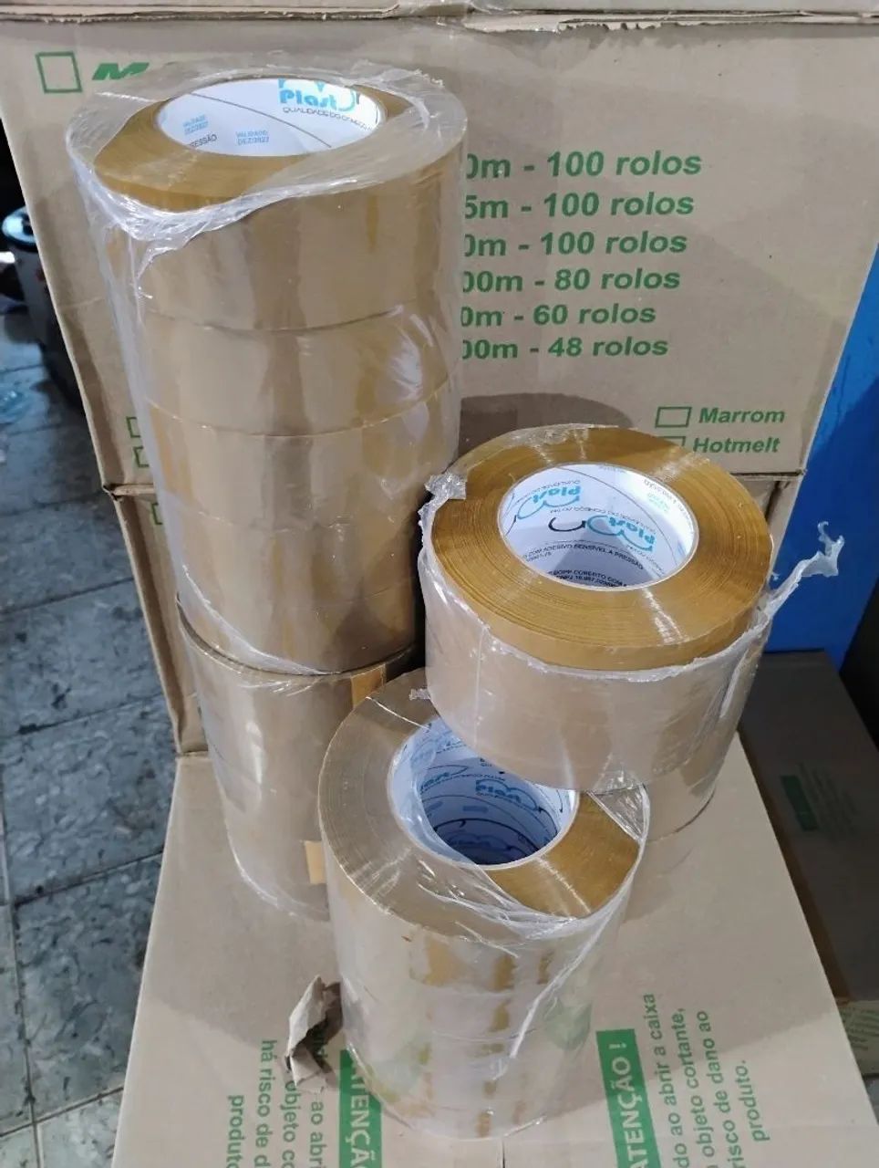 Fita para empacotamento Marrom - Foto 3