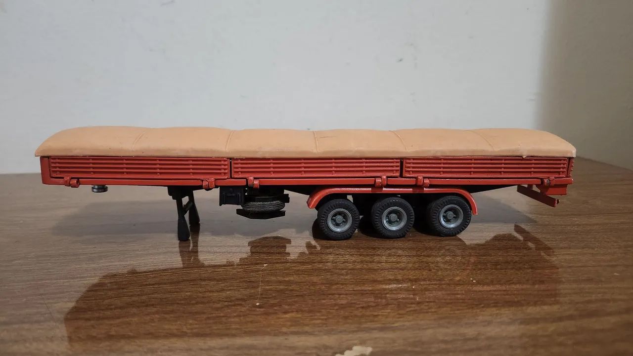 Miniatura Carrinho Carreta Carroceria Carga Seca Arpra Anos 80 - Foto 2