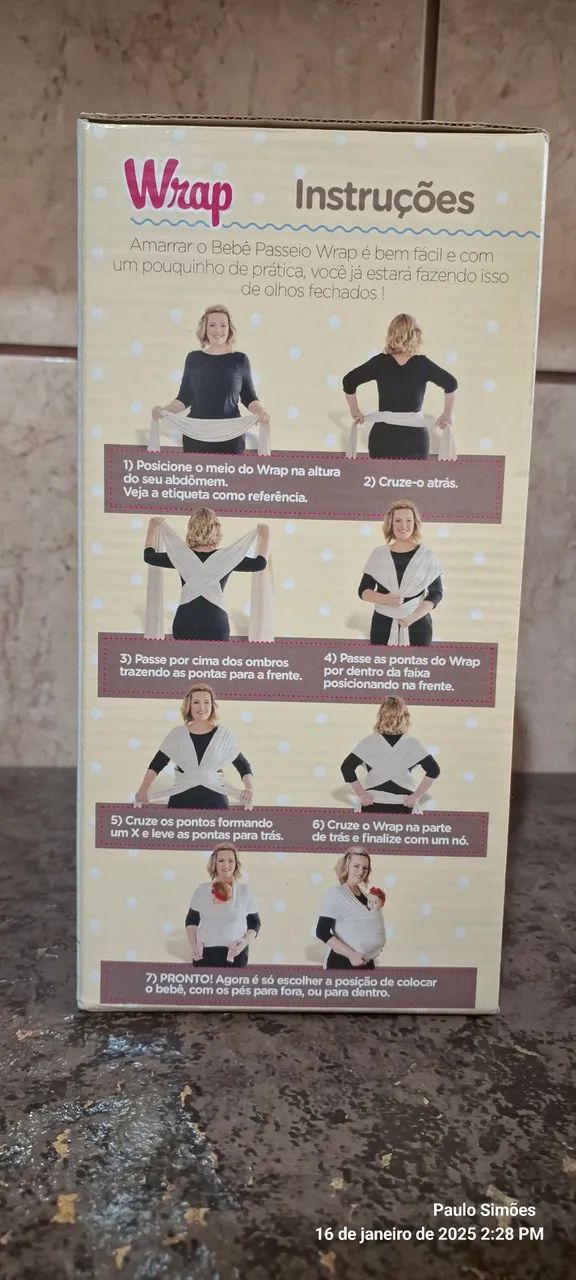 Bebê Passeio Wrap - Conforto e praticidade para você e seu bebê! - Foto 2