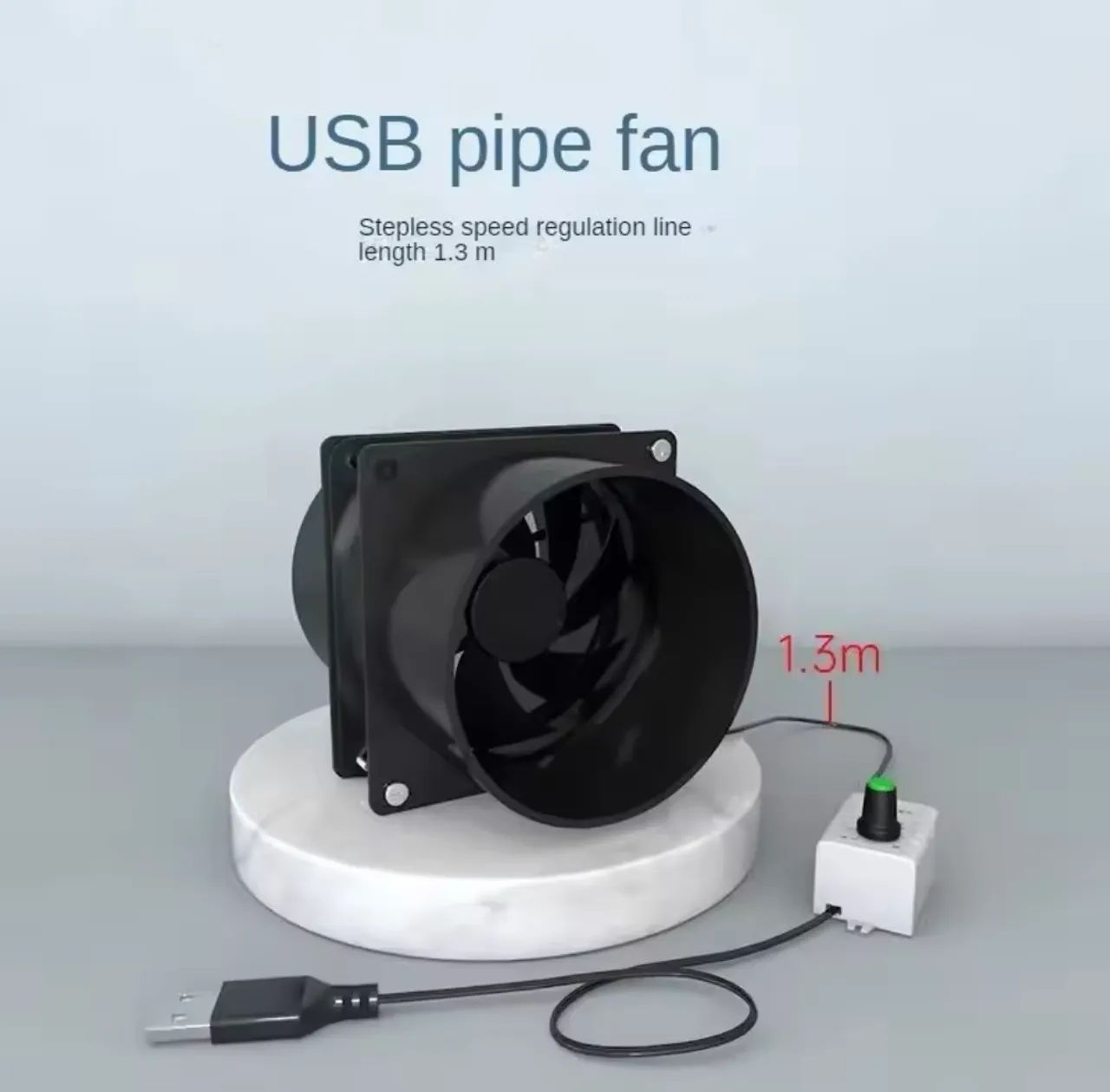Exaustor 80mm Usb Com Dimmer 5 Velocidades Cultivo Indoor Coifa 15w grow 