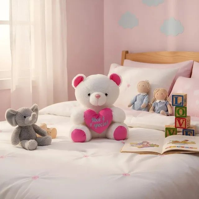 Urso de pelúcia grande com coração - Foto 2