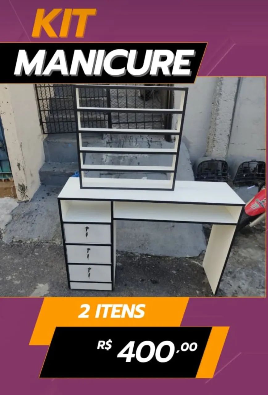 Mesa de Manicure Kit Completo