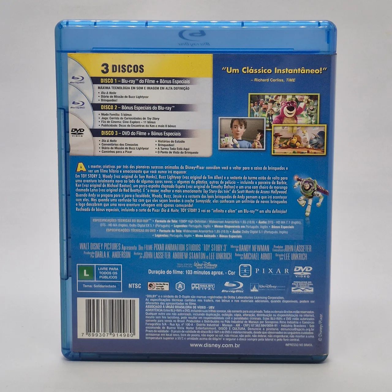 Blu-ray Duplo + DVD - Disney Pixar - Toy Story 3 - Foto 2