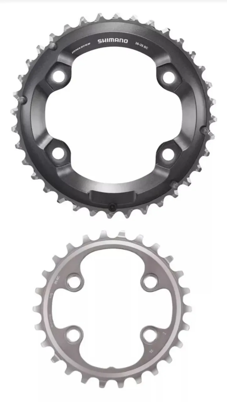 Coroas Shimano XT Dyna-Sys 36-26 BC