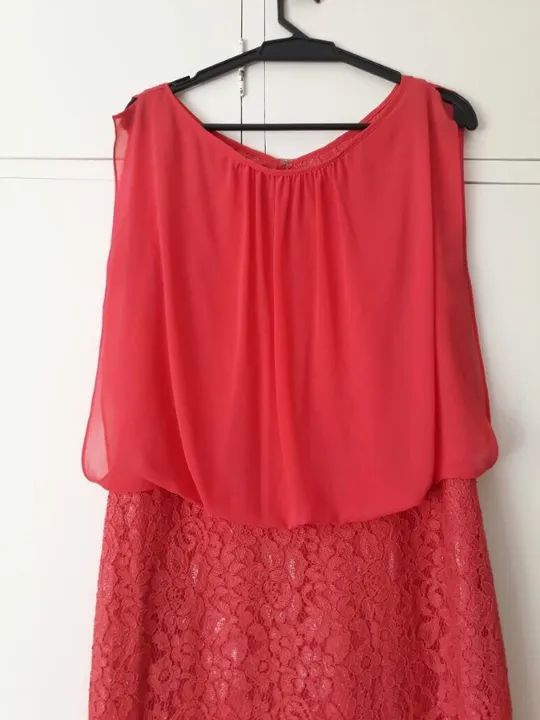 Vestido de festa longo - Rendado - Rosa - Foto 4