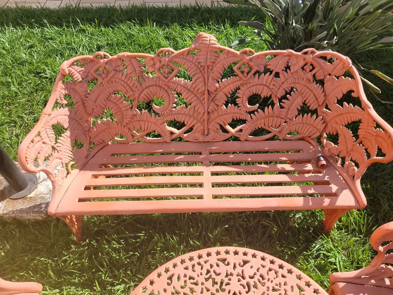 Jogo de Mesa e Cadeiras de Ferro - Estilo Vintage - Foto 4