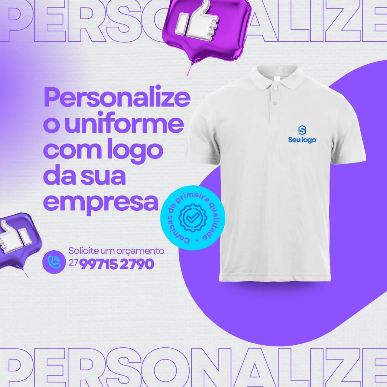 Personalize o seu uniforme