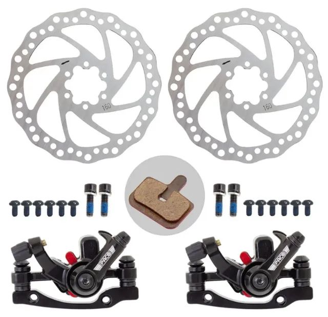 Kit Freio bicicleta A Disco 160mm  Pinça absolute ou Paco 