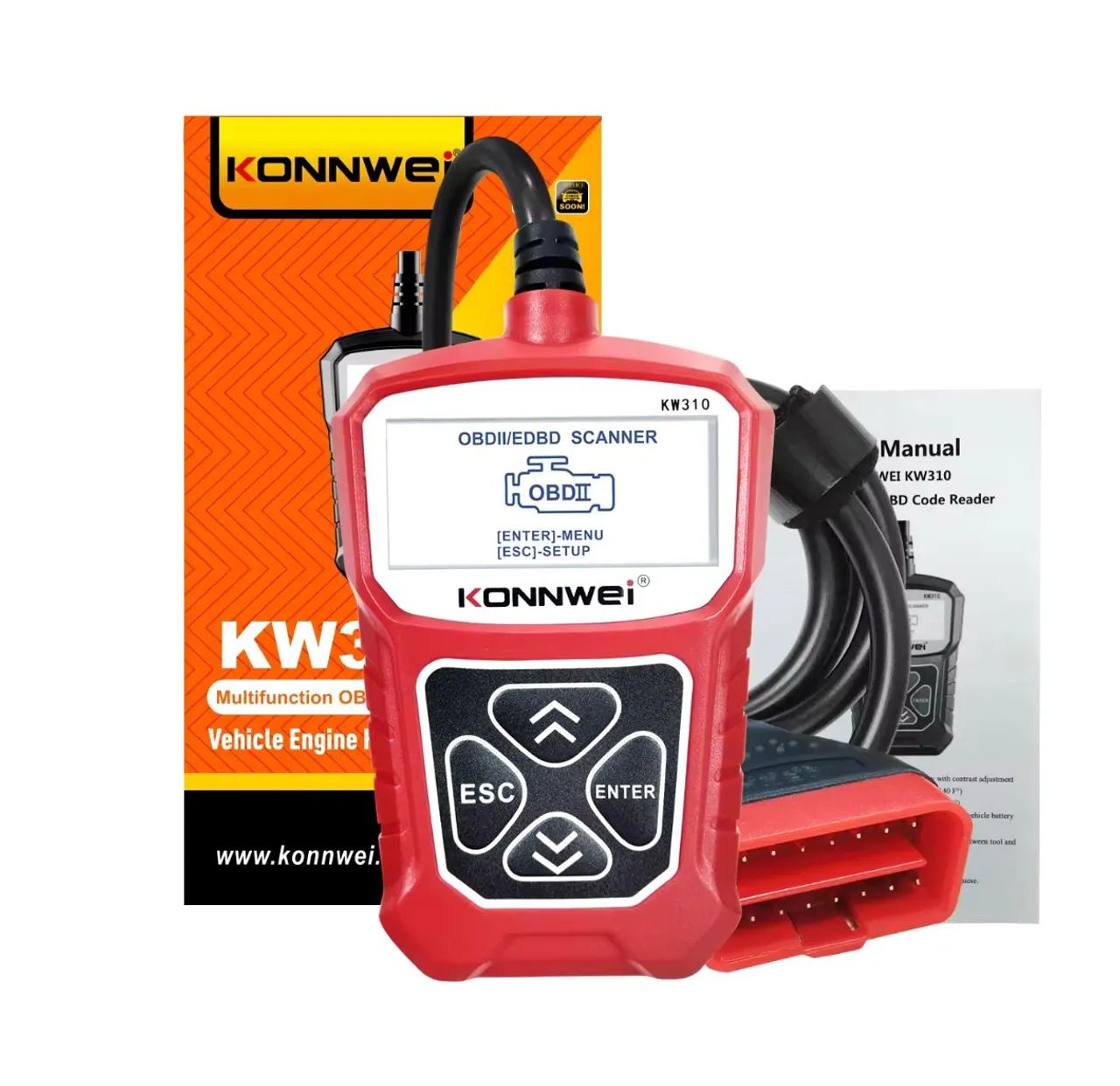 Scanner KONNWEI KW310 Leitor de Código OBD2 Ferramenta ELM 327 V1.5. - Foto 2