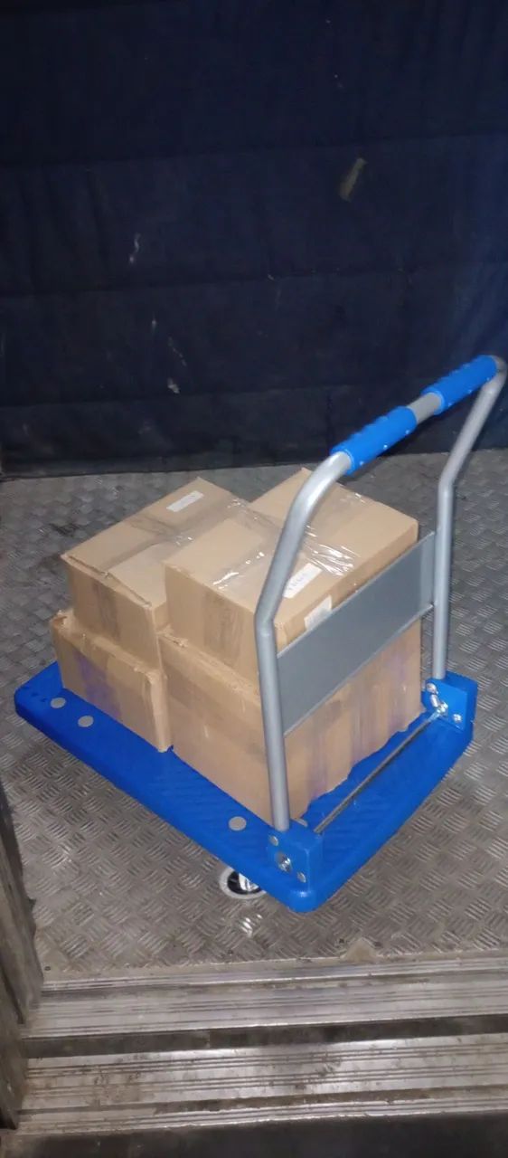 Carrinho Plataforma, Alça Dobrável (150 e 300 kg), Carrinho de carga  - Foto 5