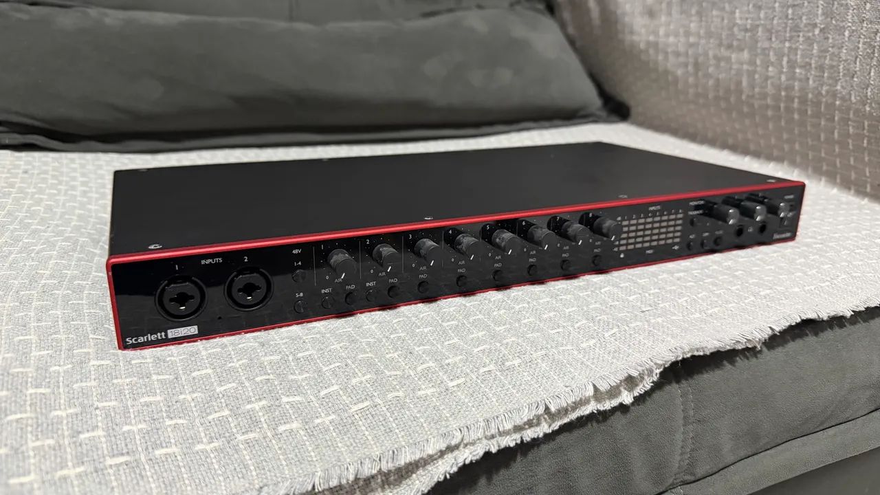 Interface focusrite 18i20 3ªgeraçao
