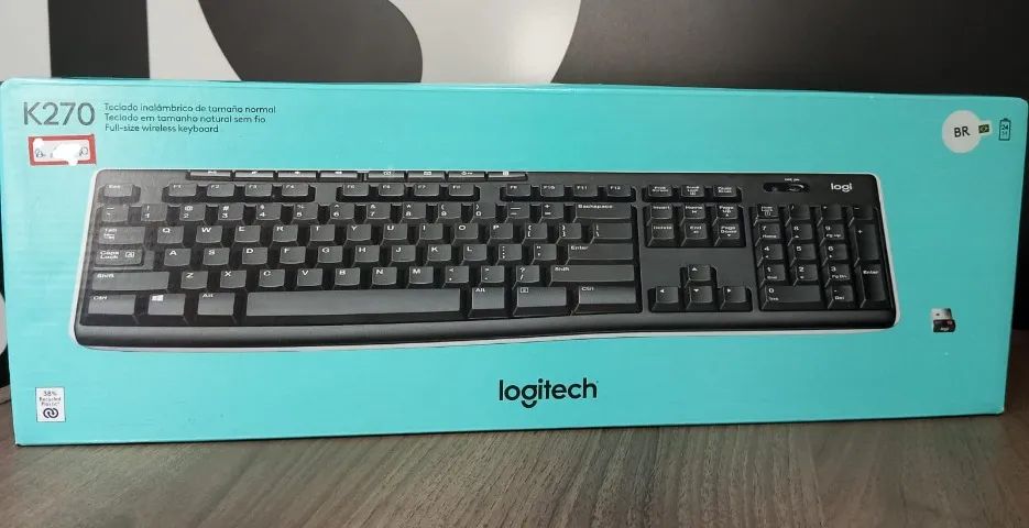 Teclado Sem Fio K270 Preto Logitech