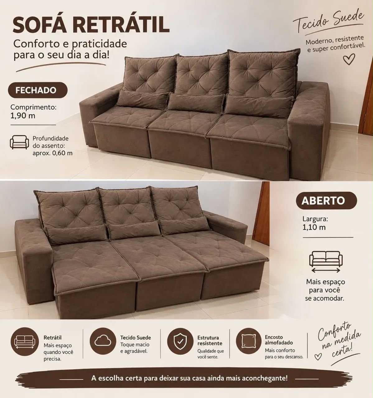 Vendo Sofá Retrátil 