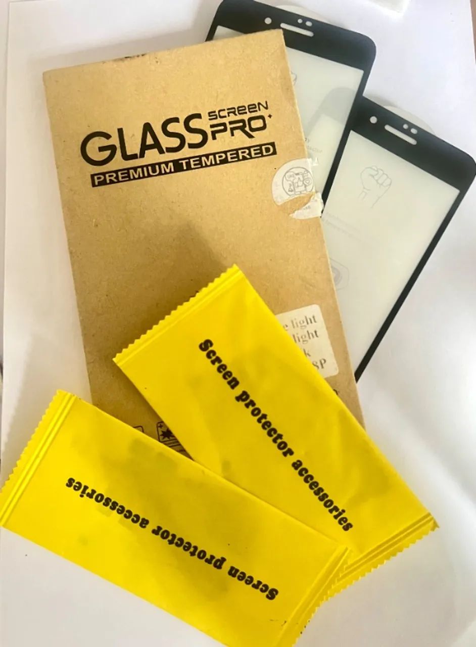 Kit com 2 Películas de Vidro Temperado 6D para iPhone 7 Plus / 8 Plus
