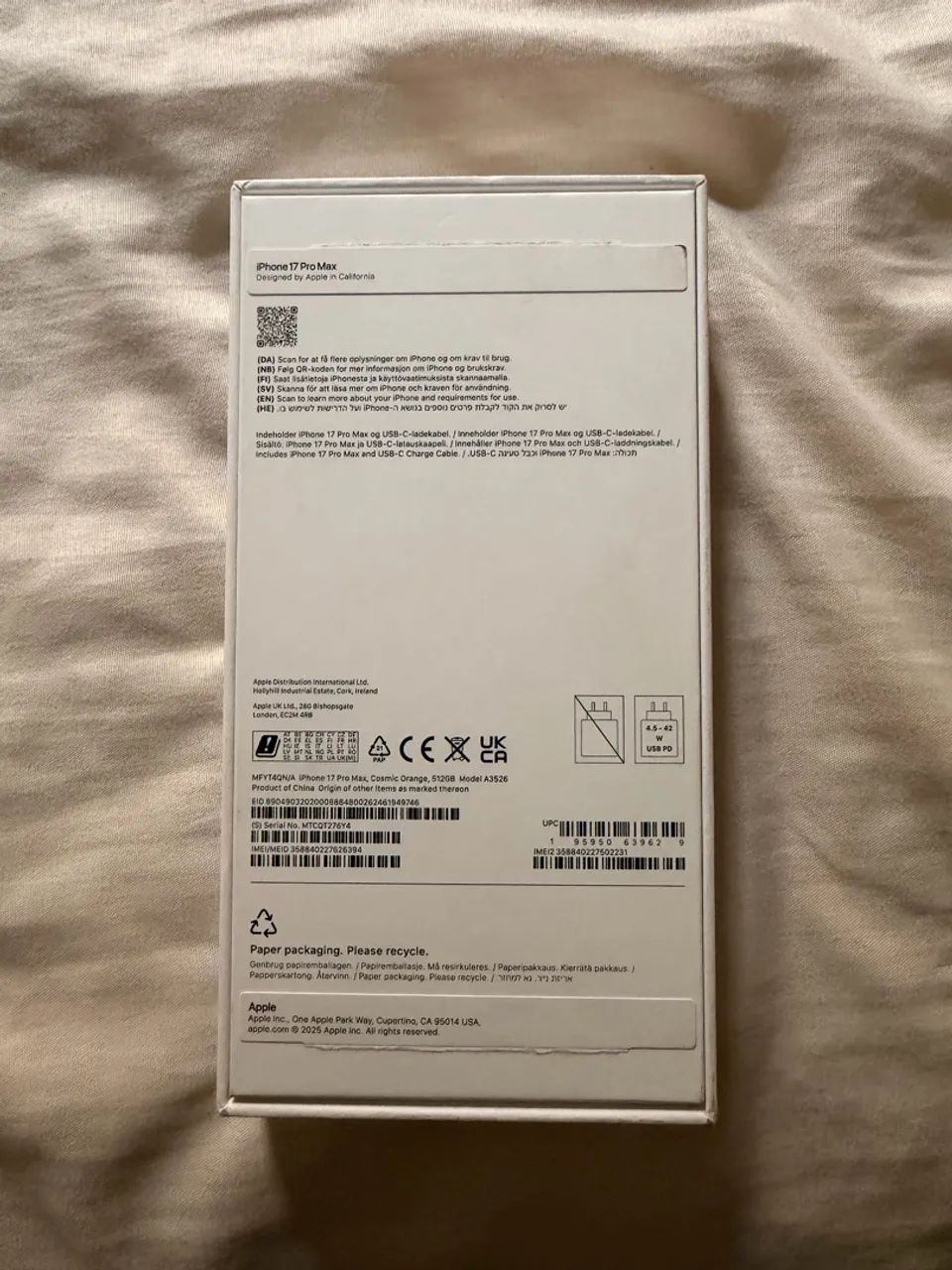 Iphone 17 pro max 512gb - cosmic orange - Foto 2