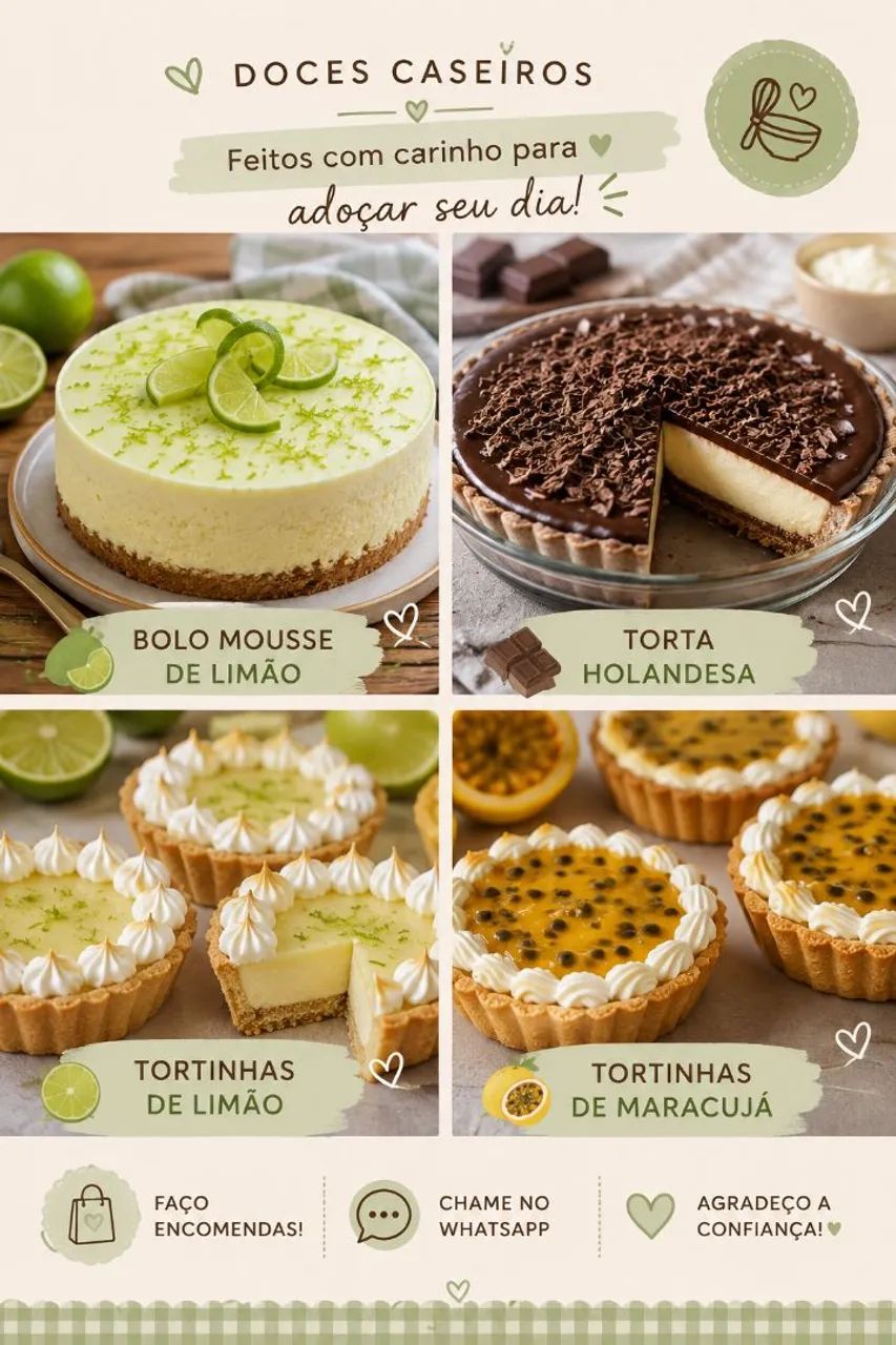 Vender doces caseiros..