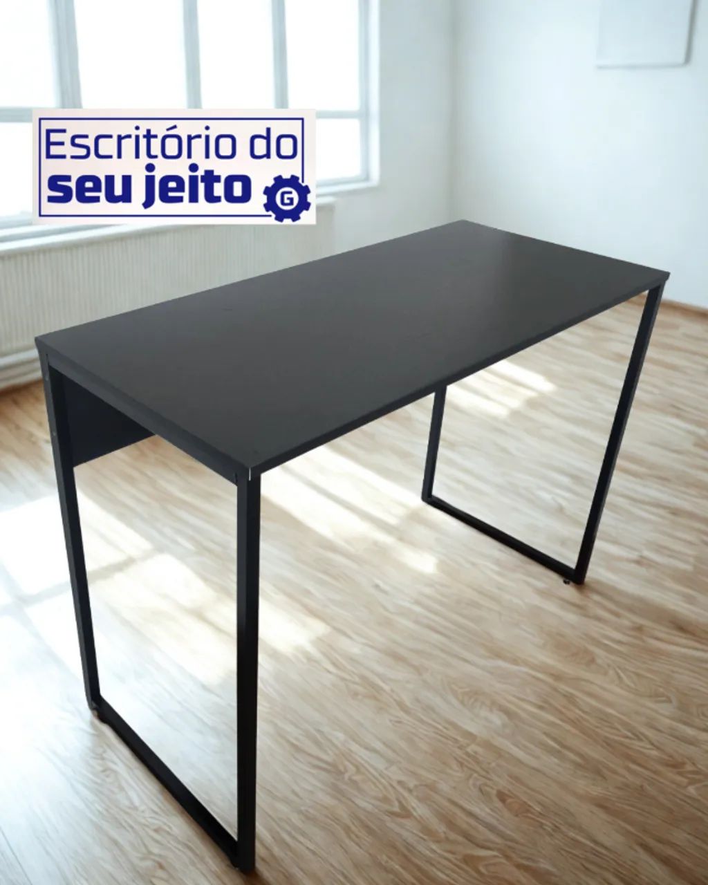 Mesa Industrial 1m NOVA Birô Multiuso para Escritório Notebook Computador de Estudo - Foto 2