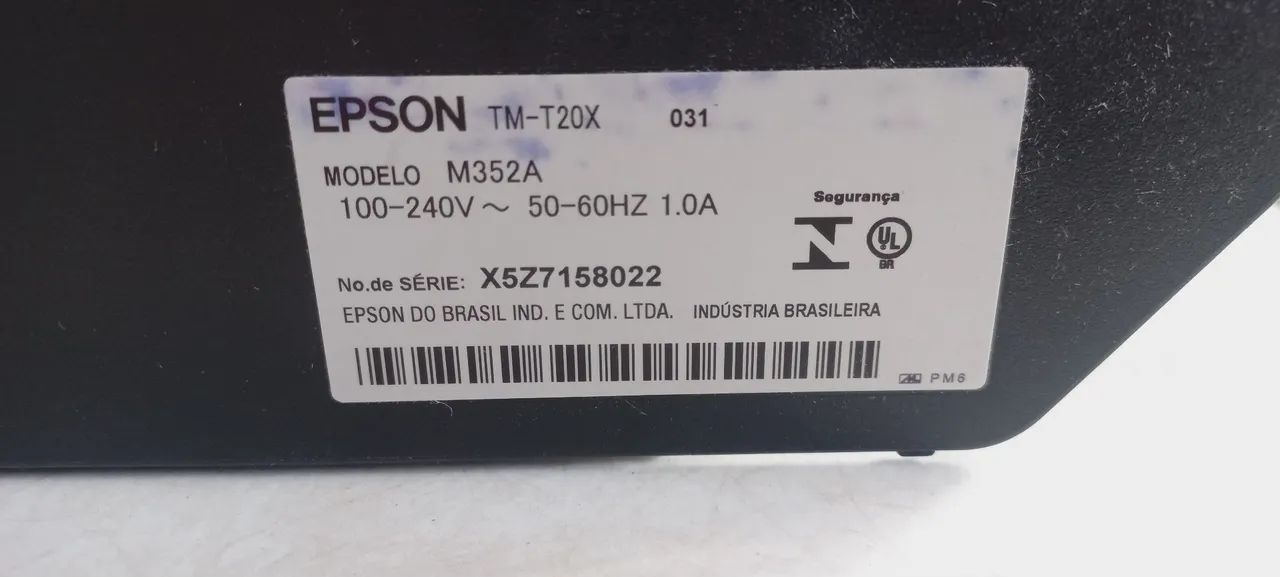 Epson TM-T20X impressora fiscal
