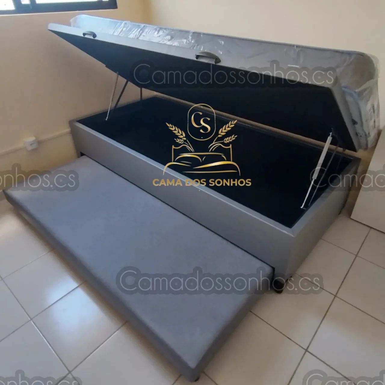 CAMA BAÚ SOLTEIRO  - Foto 3