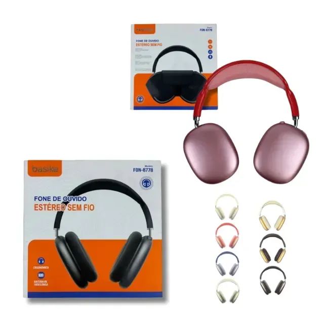 Lacrado Headphone Estéreo sem Fio BASIKE FON-8778