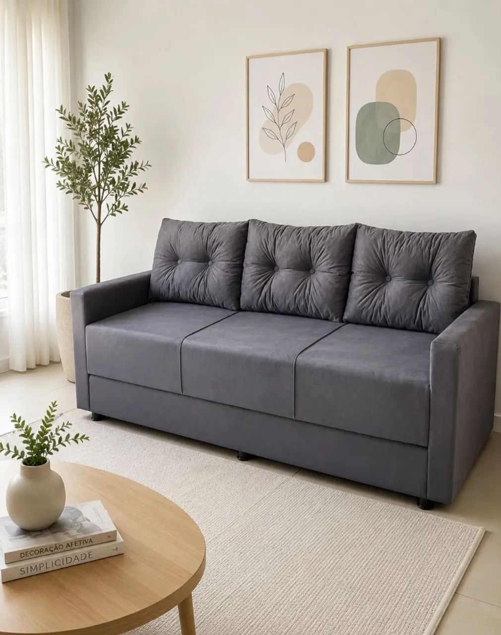 SOFÁ CAMA novo, lindas cores R$ 829,99 - Foto 3