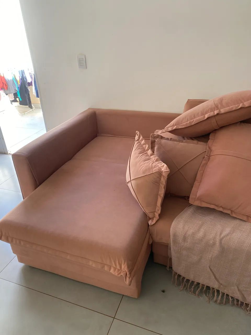 Sofá modulado 2m rosa