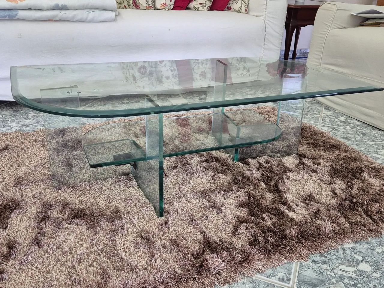 Mesa de centro - assimétrica de vidro - Foto 3