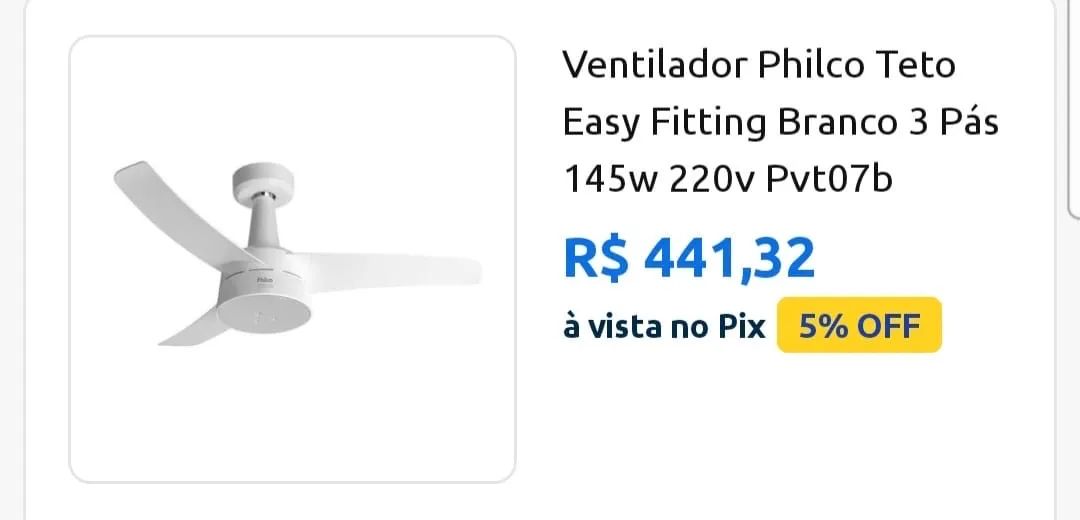 Ventilador de teto
