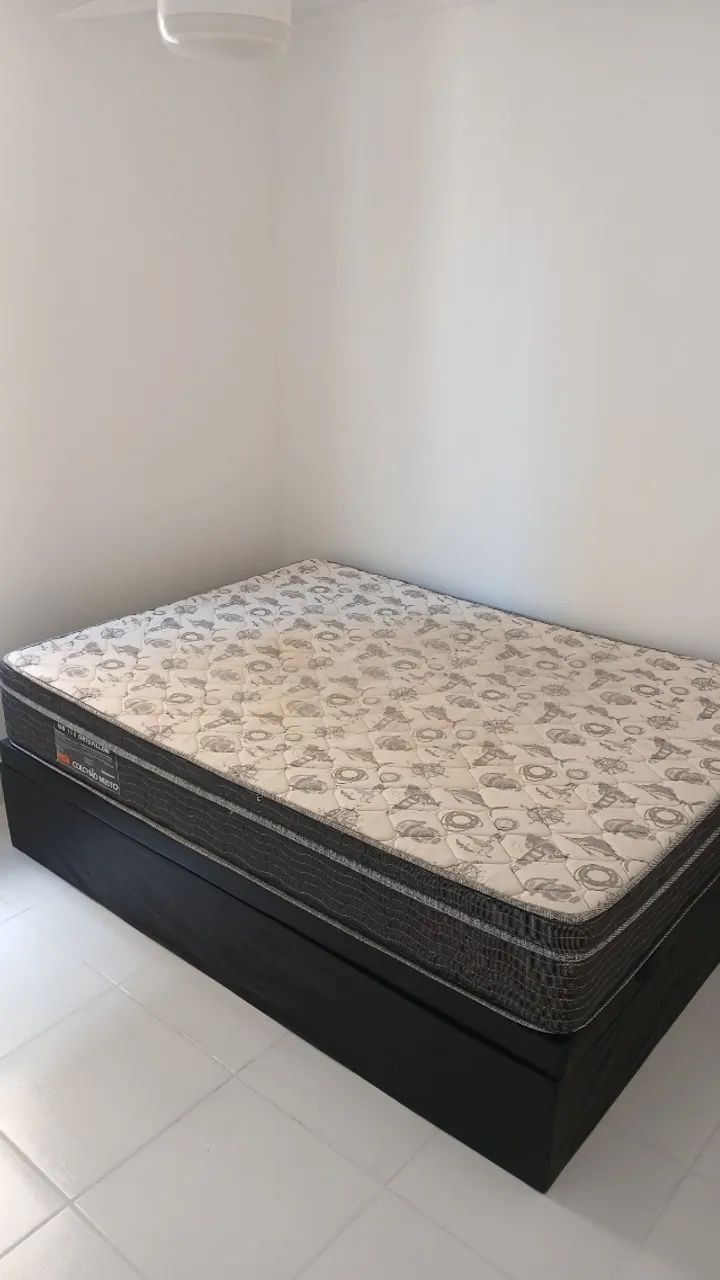 Cama box + baú Ortobom extra-firme!