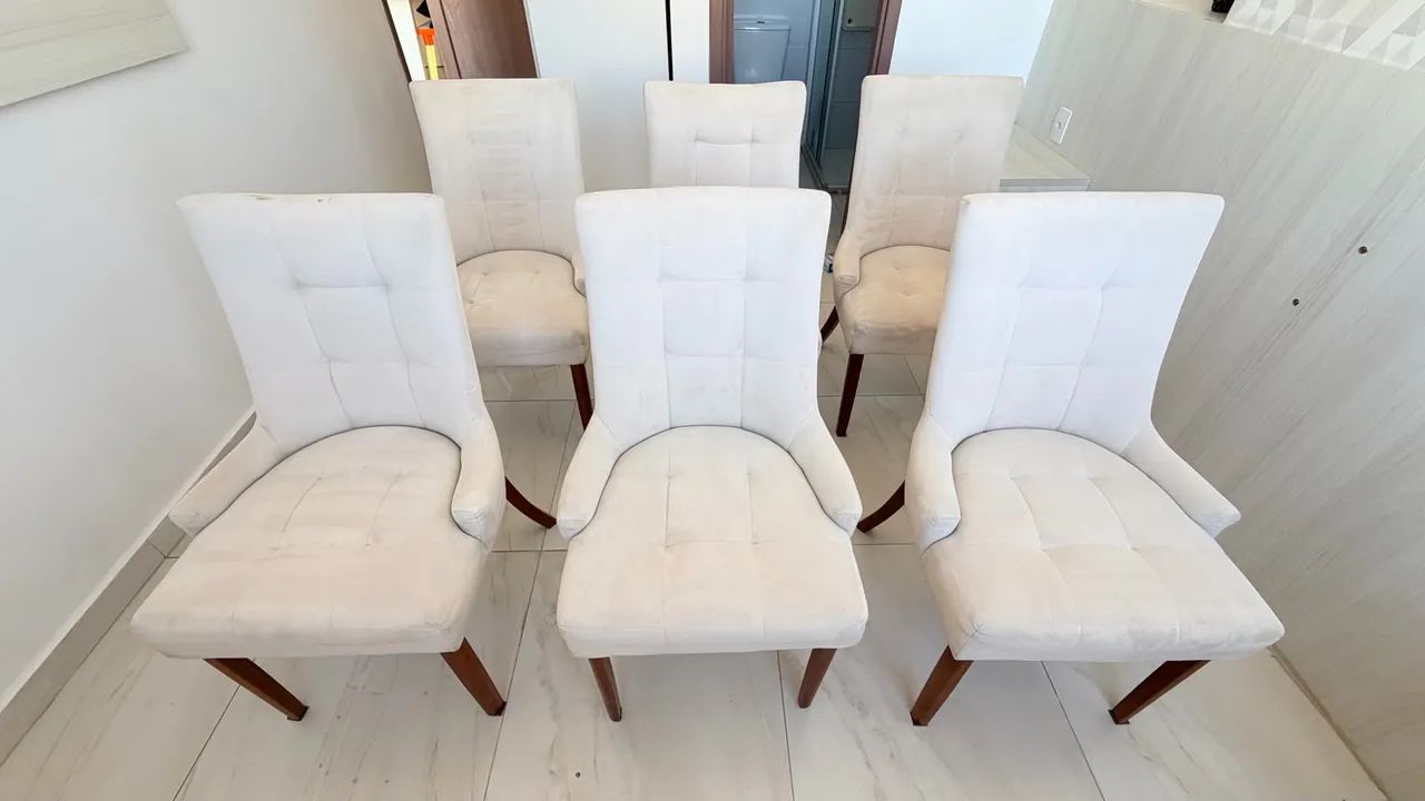 6 Cadeiras para Mesa de Jantar Royal 510 - Estofadas - Foto 3