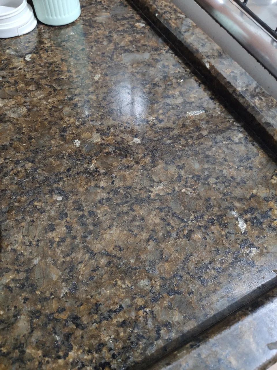 Vende-se peça de mármore cor marrom e preto (café cultural) - Foto 2