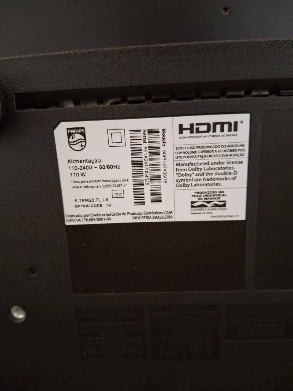 SmartTV Phillips 50 polegadas - Quebrada - Foto 4