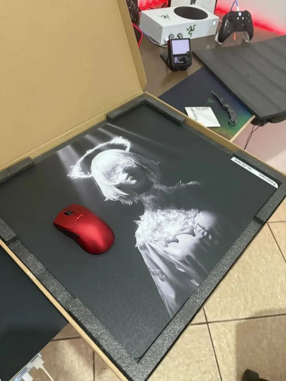 Mouse Pad de Vidro Titorion GLACIER 49x42 SPEED Divinity  - Foto 2