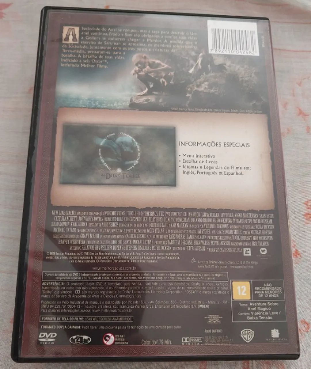 Dvd O Senhor dos Anéis - As duas Torres - Foto 2
