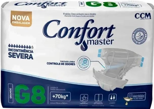Fralda geriátrica Confort Master Tamanho G
