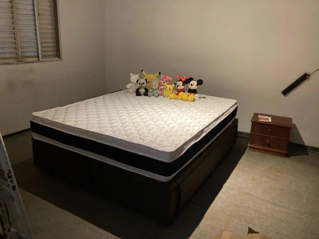CAMA BOX BAÚ E COLCHÃO CASTOR QUEEN (VENDA) - Foto 4